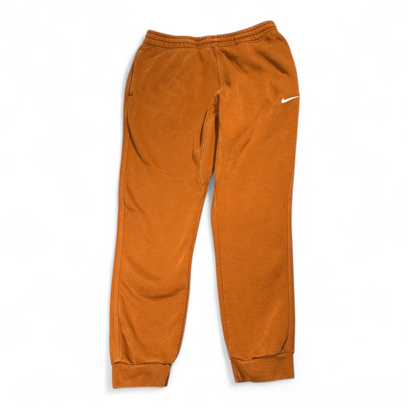 Nike Pants Mens 32X29 Orange Sweatpants Joggers Club Fleece Pockets Athletic - Picture 1 of 9